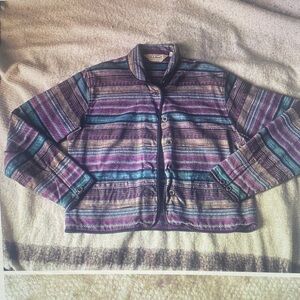 Chico's Multicolor Striped Utility Jacket